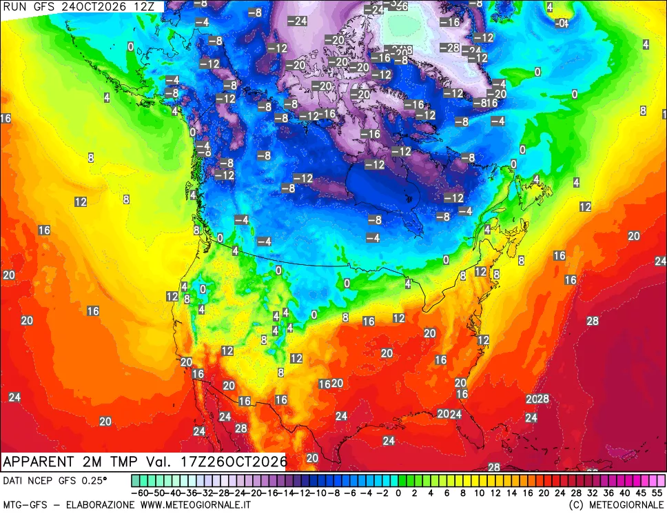 mappa Temp percepita