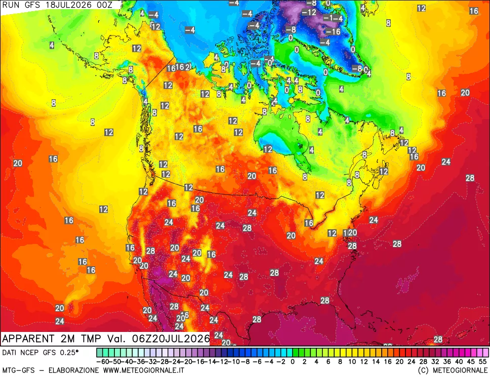 mappa Temp percepita