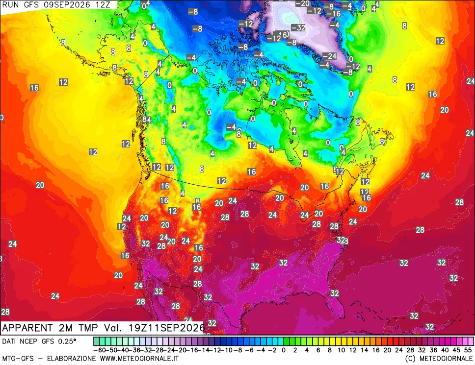 mappa Temp percepita