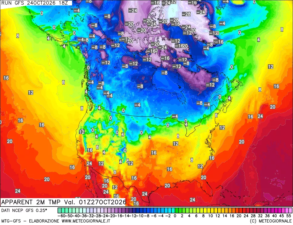 mappa Temp percepita