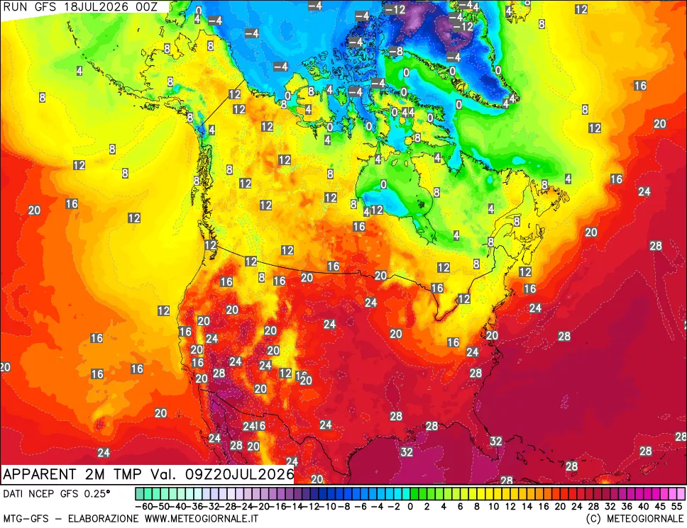 mappa Temp percepita