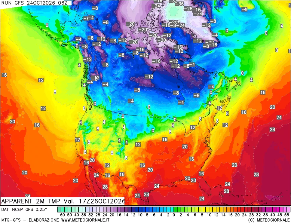 mappa Temp percepita