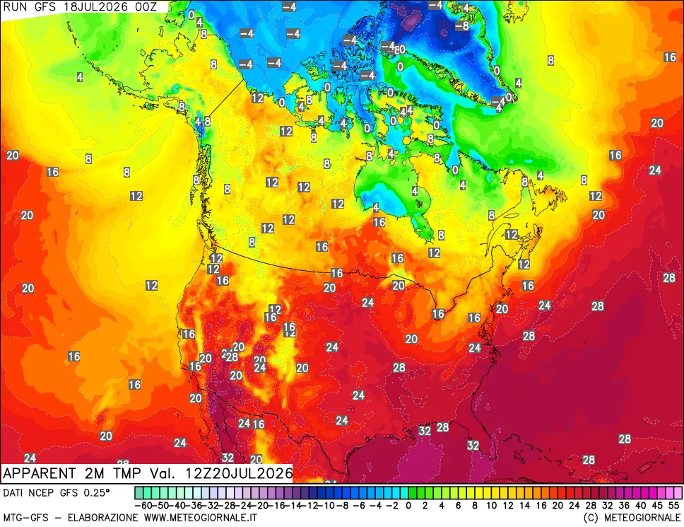 mappa Temp percepita