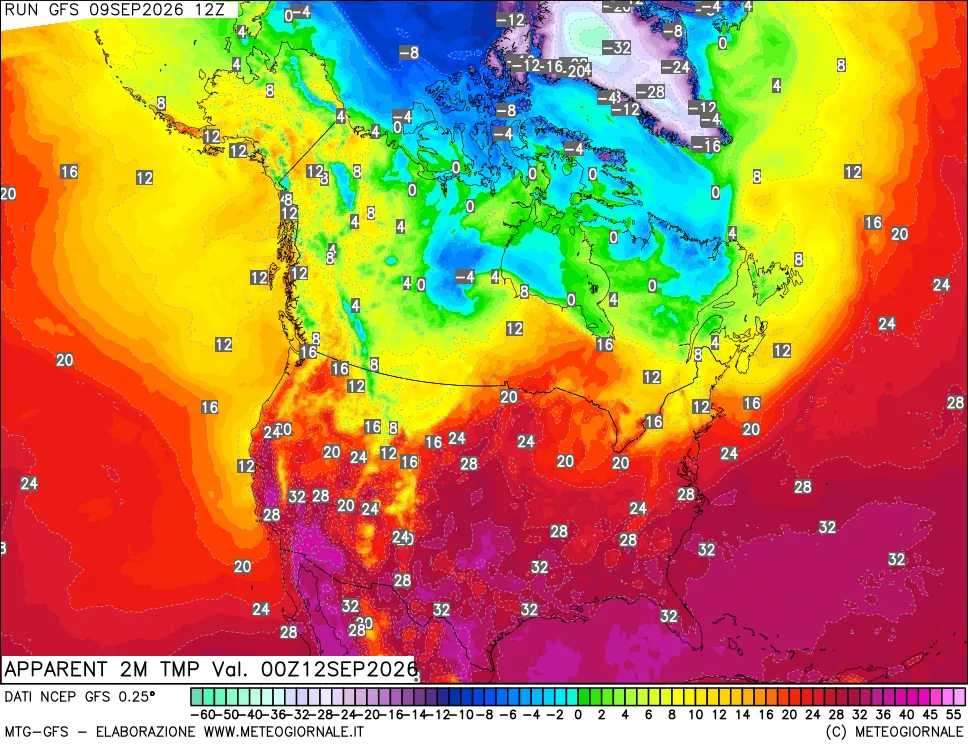 mappa Temp percepita
