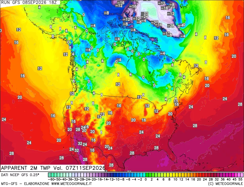 mappa Temp percepita