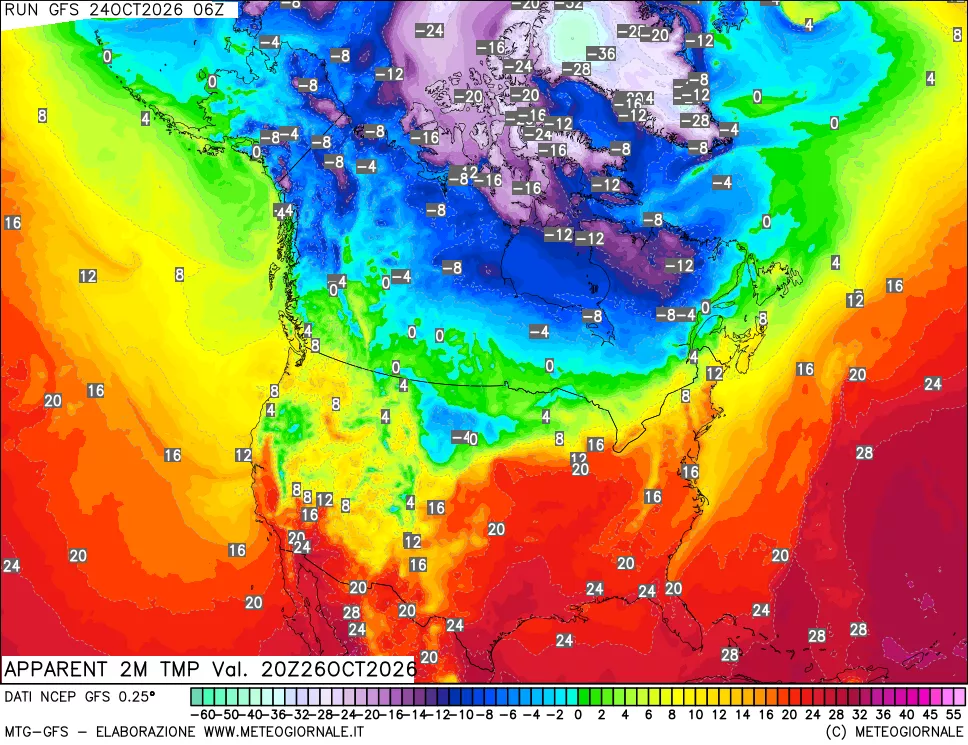 mappa Temp percepita