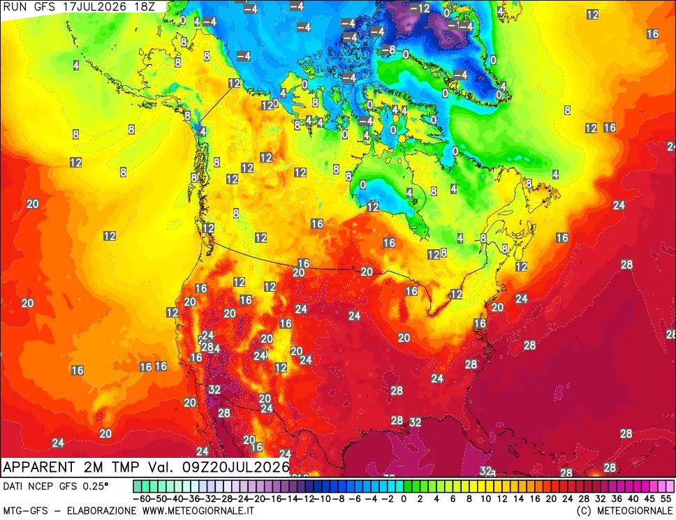 mappa Temp percepita
