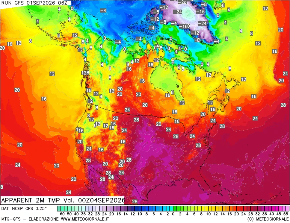 mappa Temp percepita
