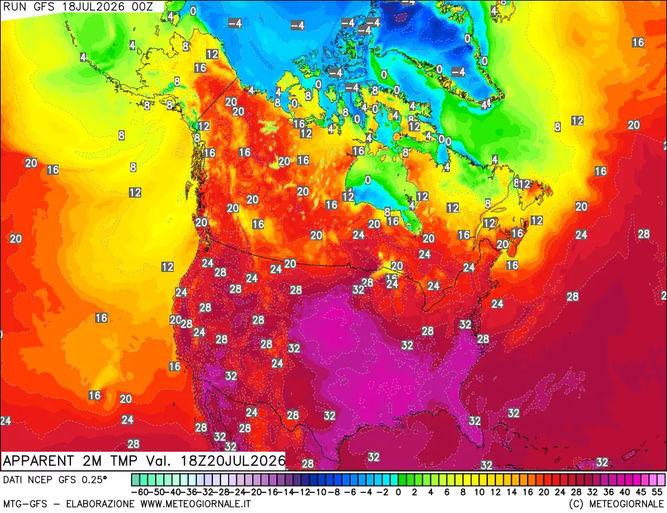 mappa Temp percepita