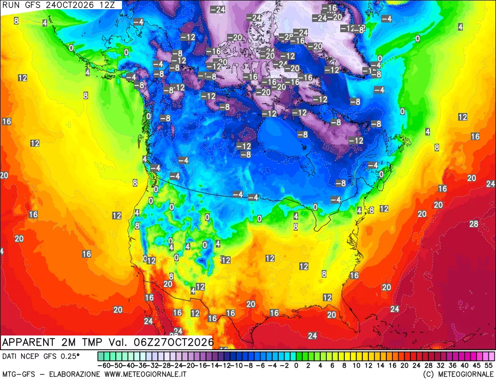 mappa Temp percepita