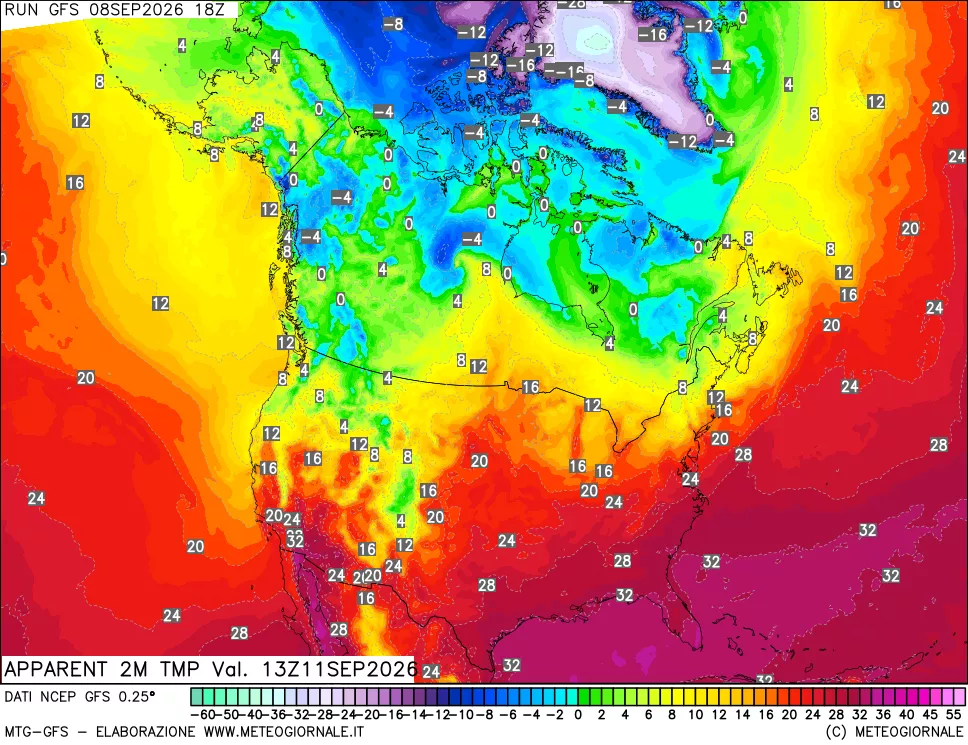 mappa Temp percepita