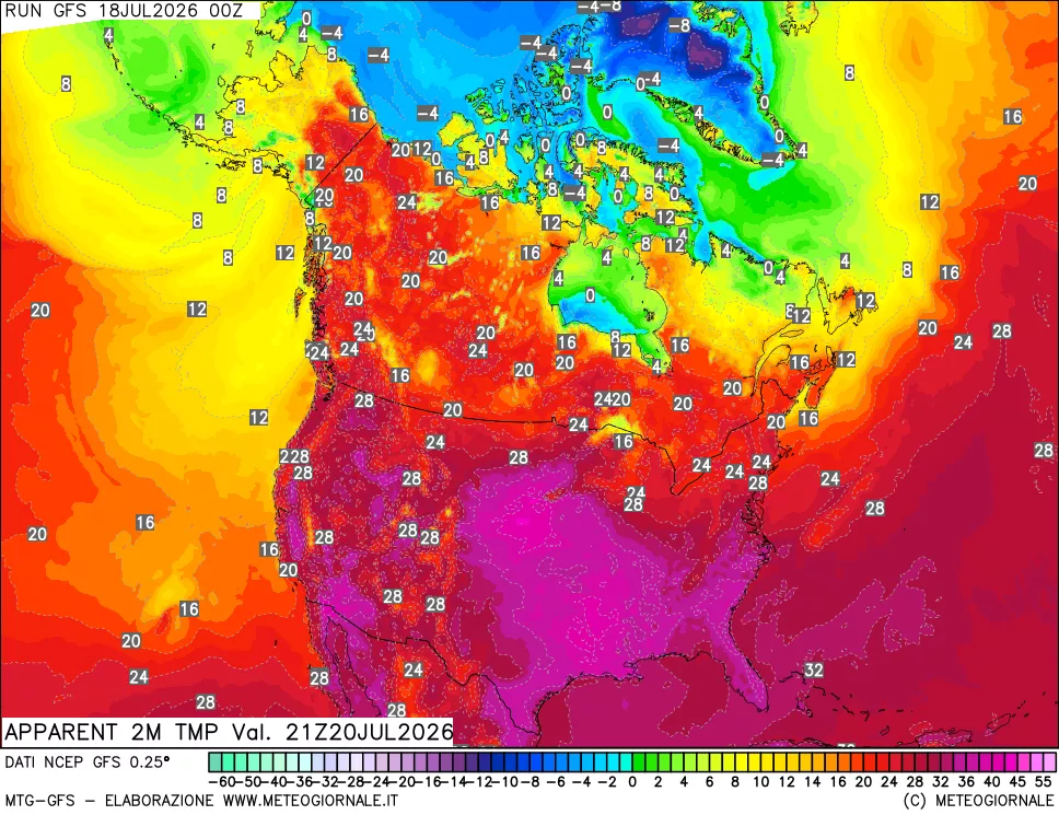 mappa Temp percepita
