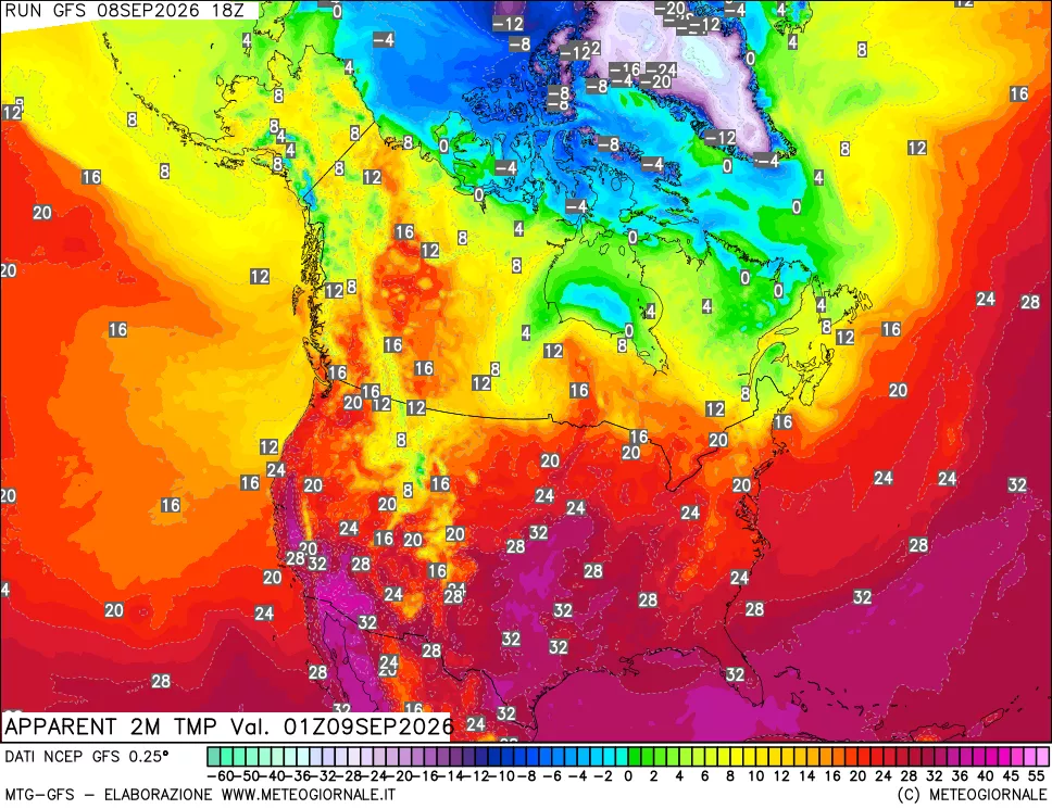 mappa Temp percepita
