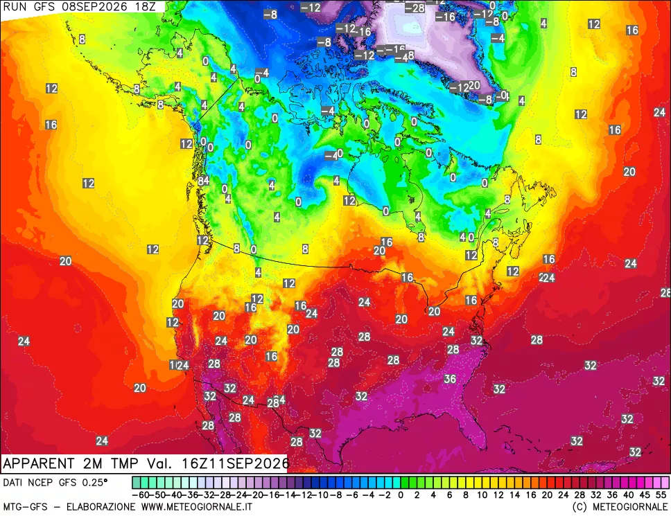 mappa Temp percepita