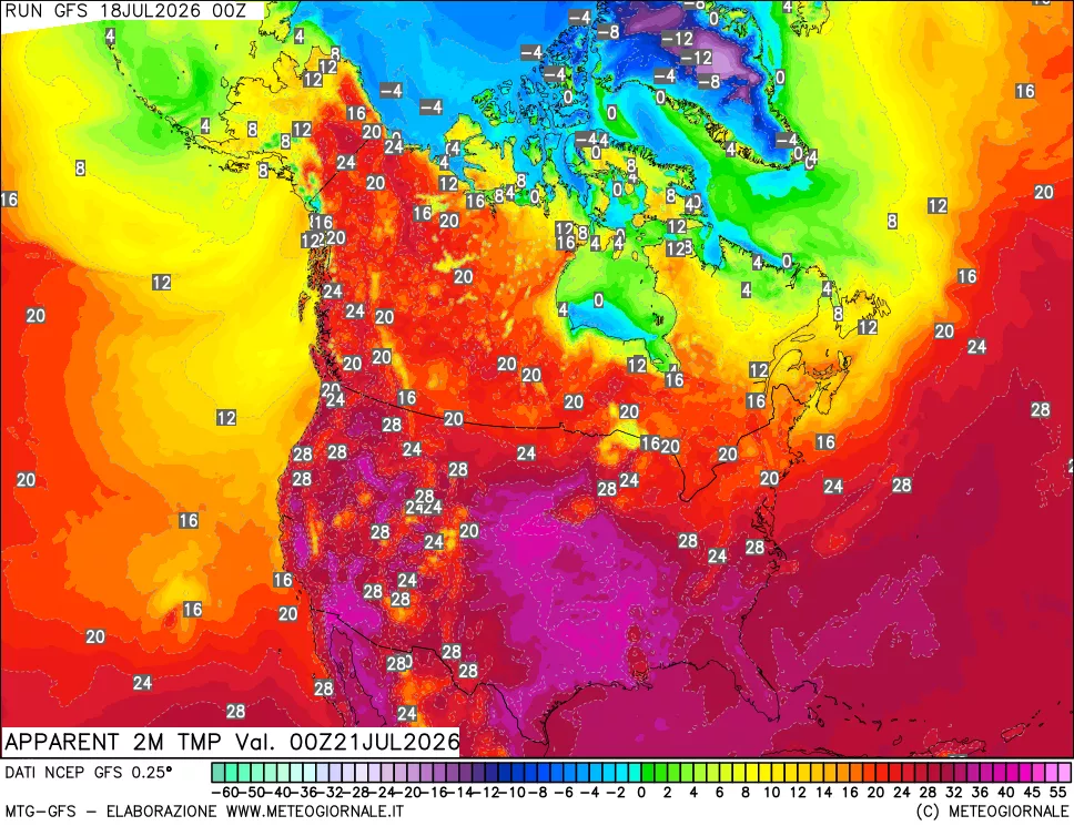 mappa Temp percepita