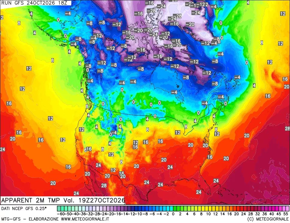 mappa Temp percepita