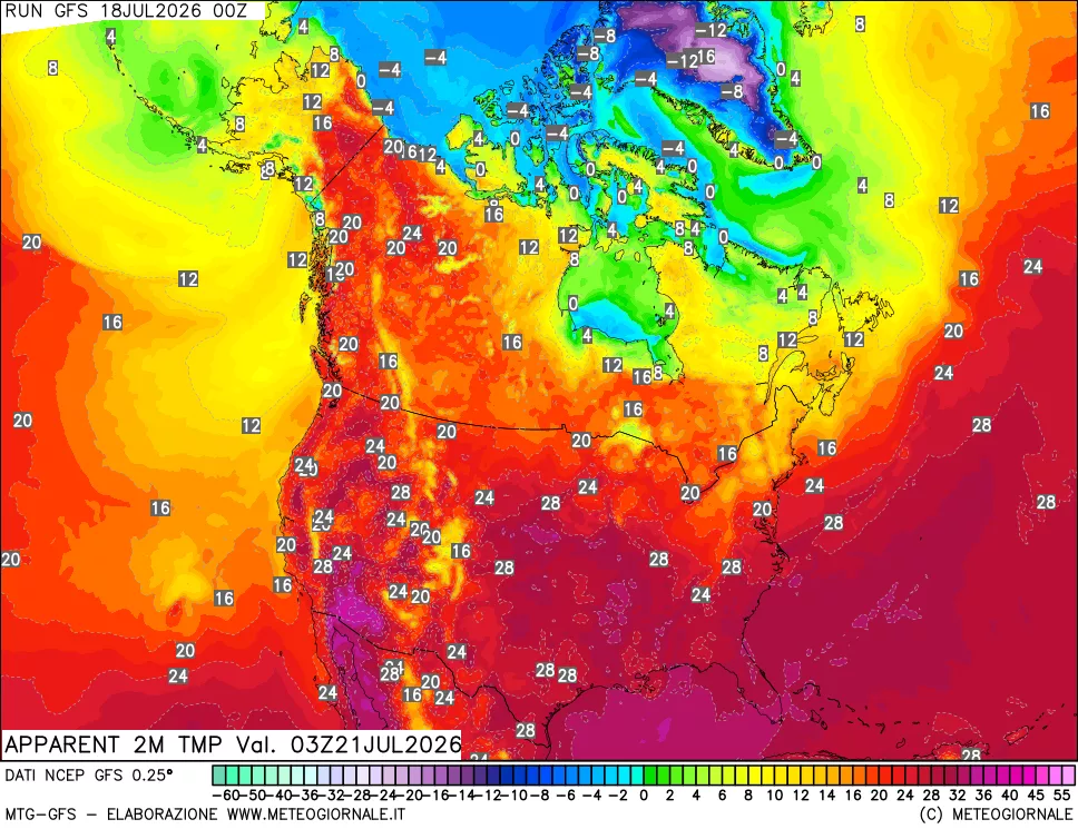 mappa Temp percepita