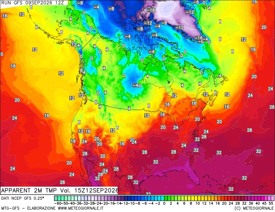 mappa Temp percepita
