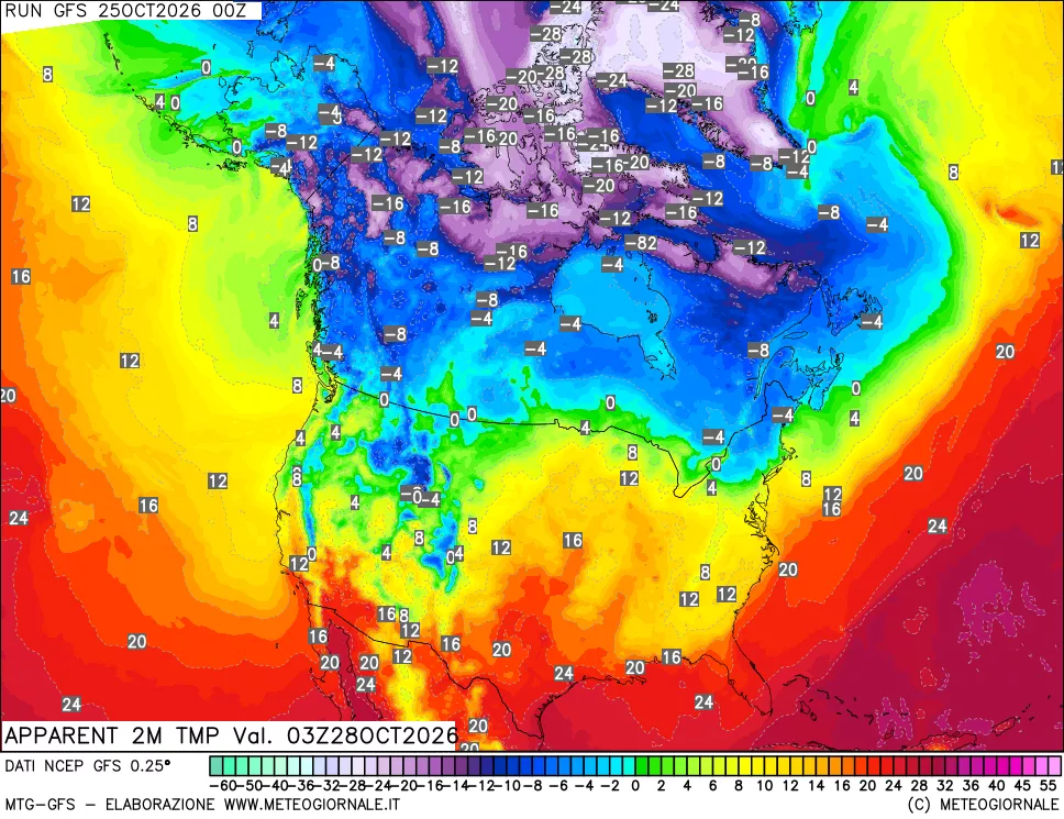 mappa Temp percepita
