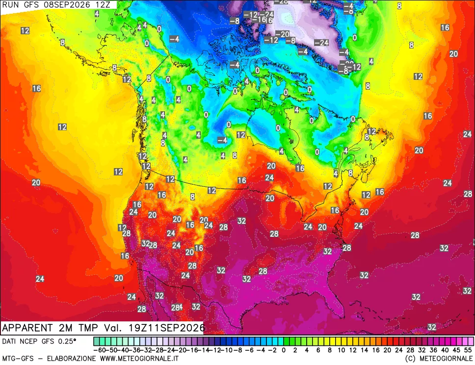 mappa Temp percepita