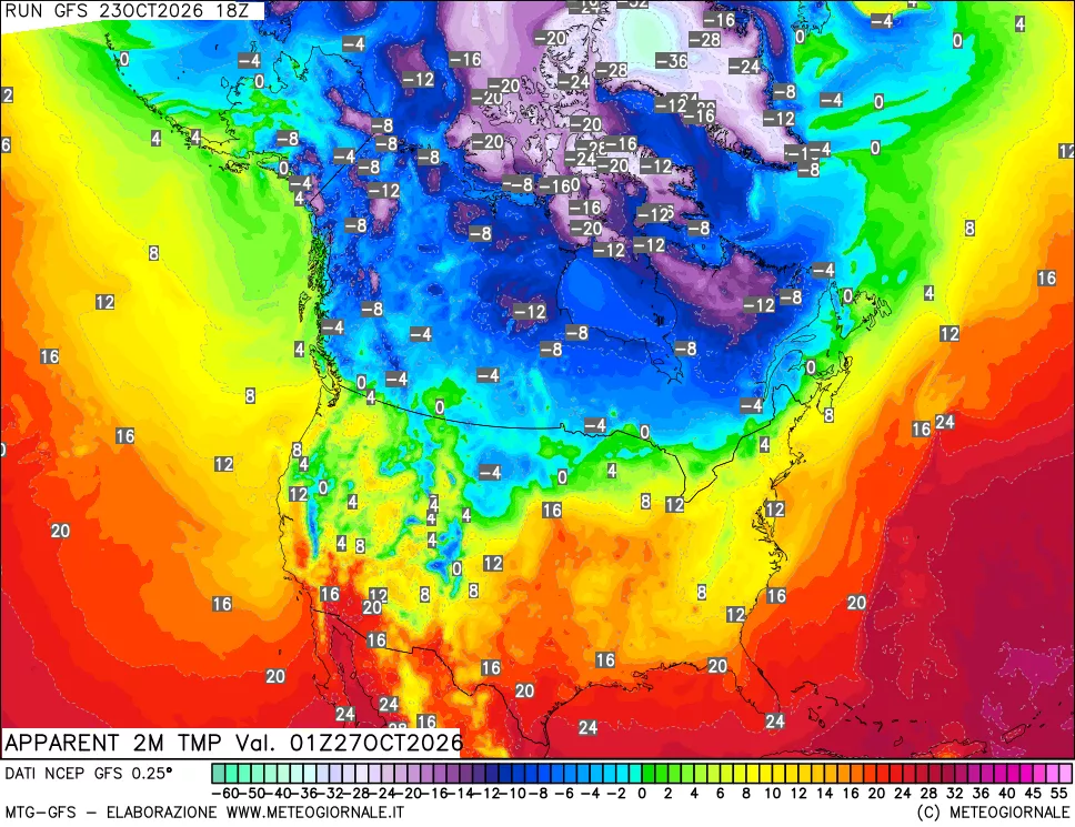 mappa Temp percepita