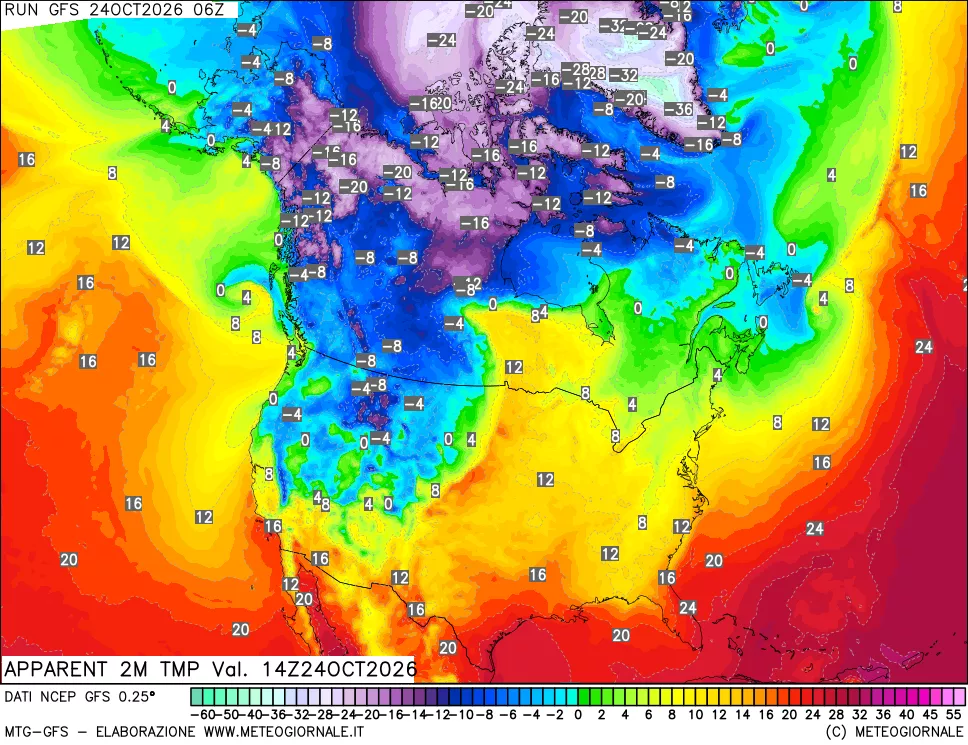 mappa Temp percepita