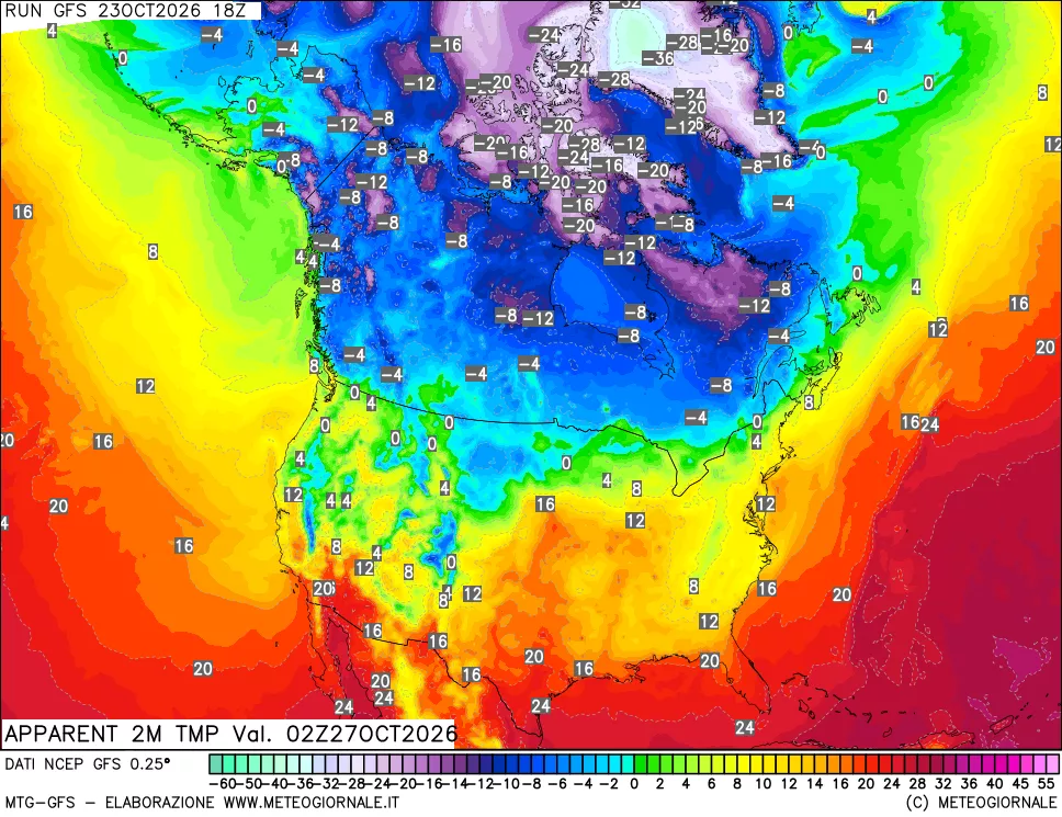mappa Temp percepita