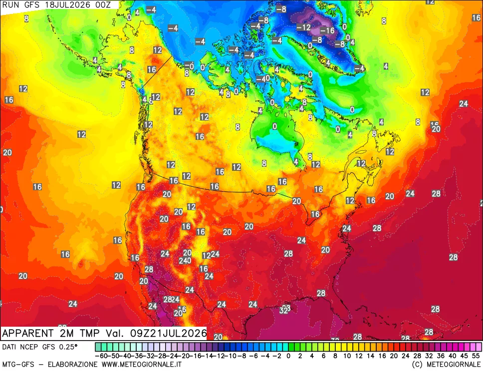 mappa Temp percepita