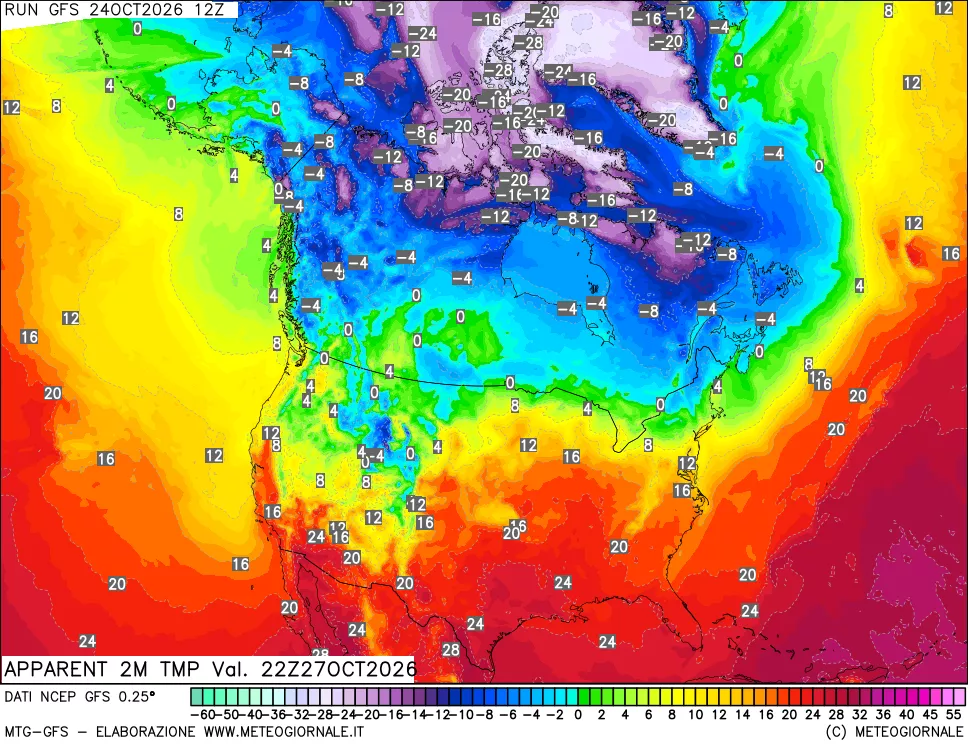 mappa Temp percepita