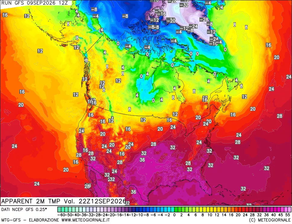 mappa Temp percepita