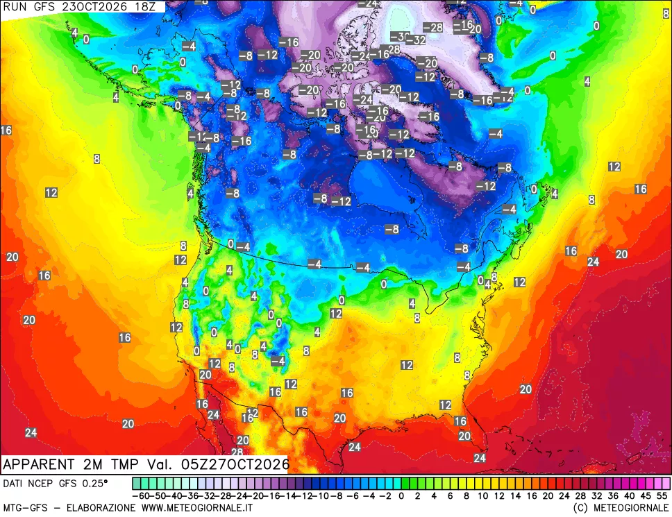 mappa Temp percepita