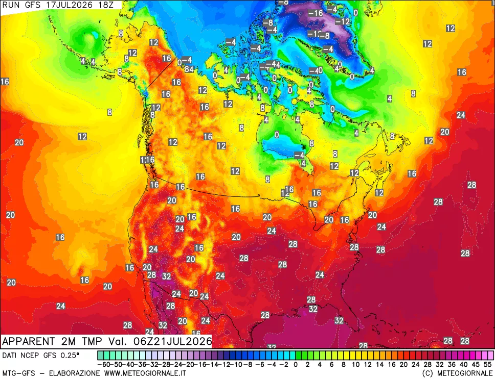 mappa Temp percepita