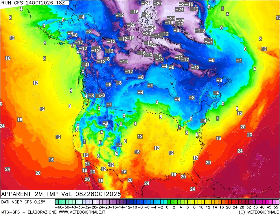 mappa Temp percepita