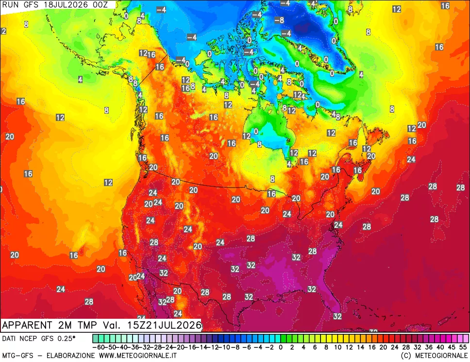 mappa Temp percepita
