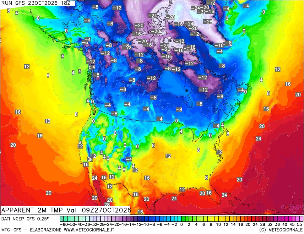 mappa Temp percepita