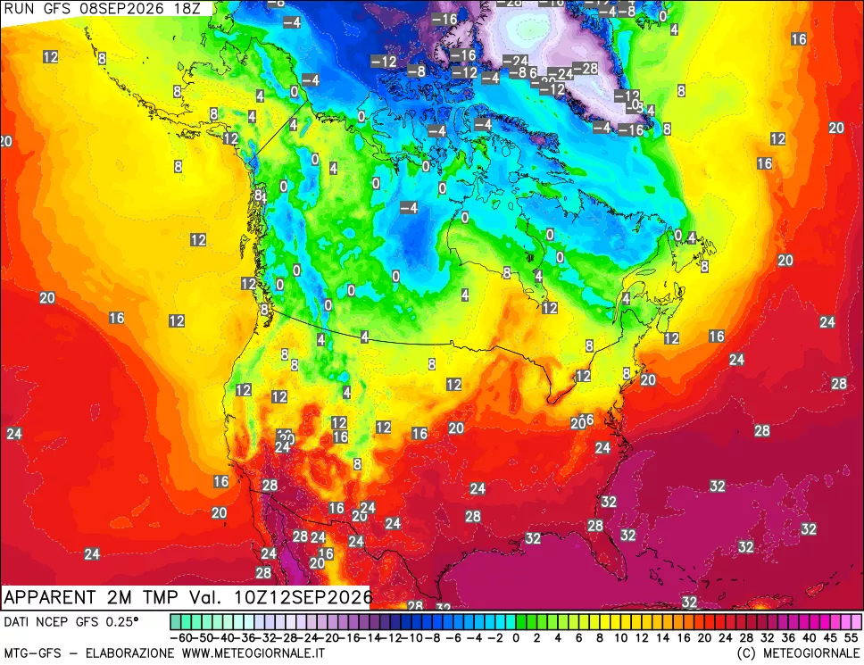 mappa Temp percepita