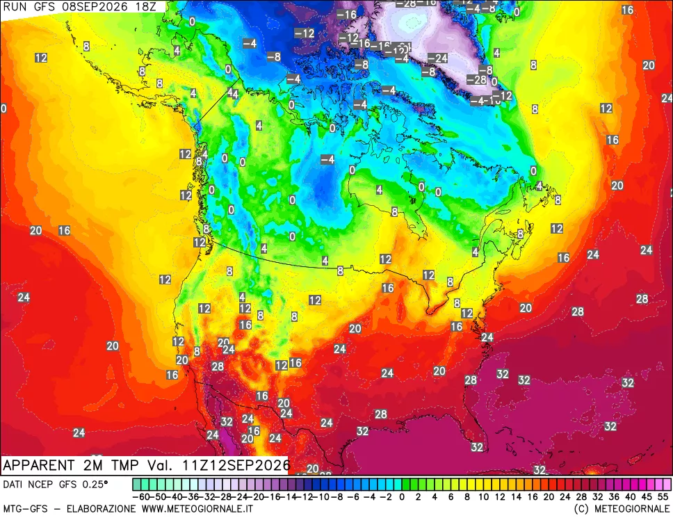 mappa Temp percepita