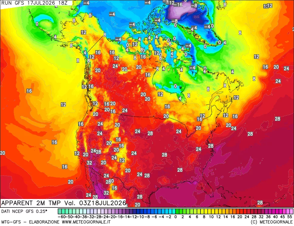mappa Temp percepita