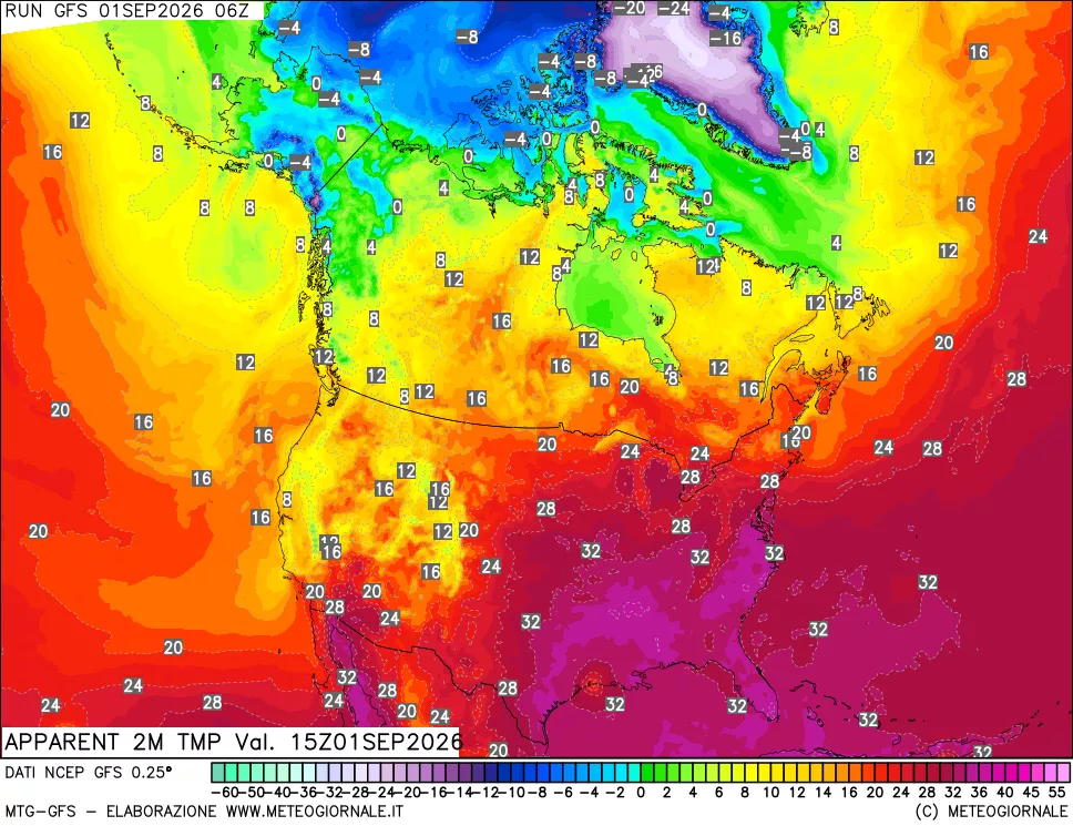 mappa Temp percepita
