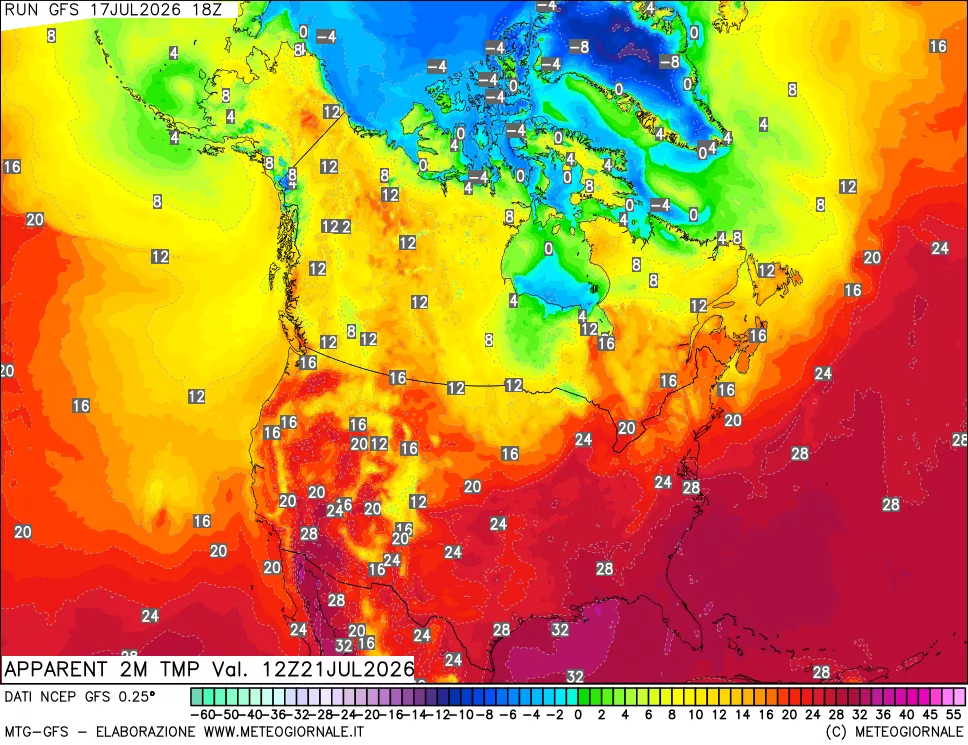 mappa Temp percepita