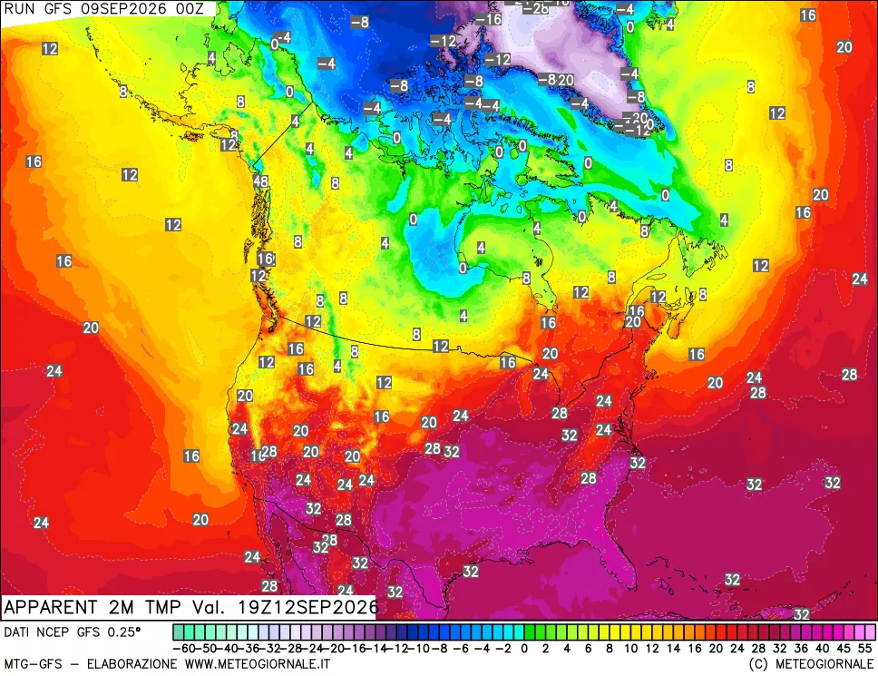 mappa Temp percepita