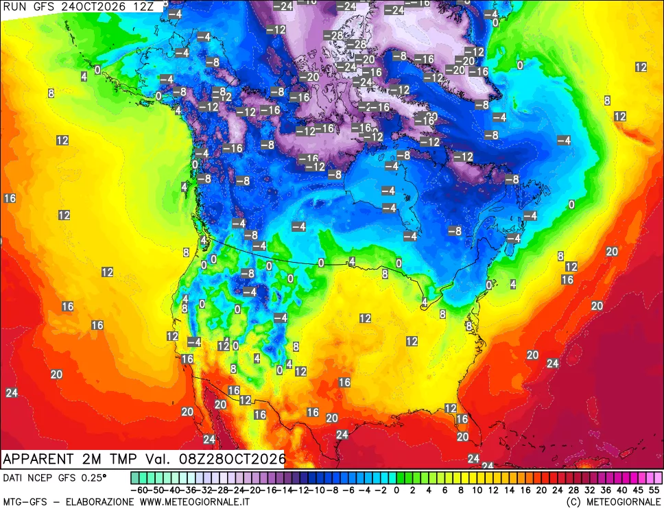 mappa Temp percepita