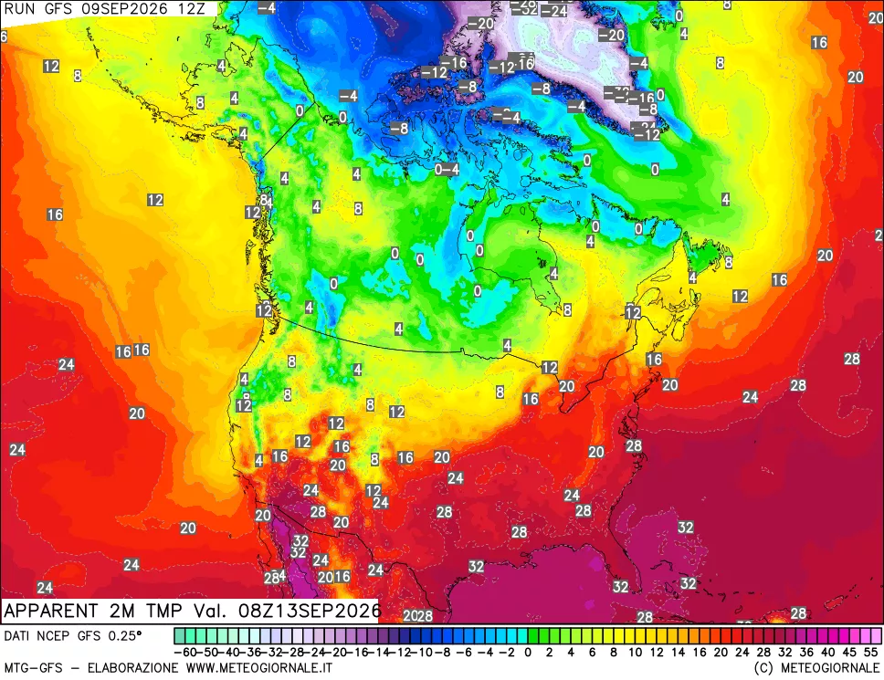 mappa Temp percepita