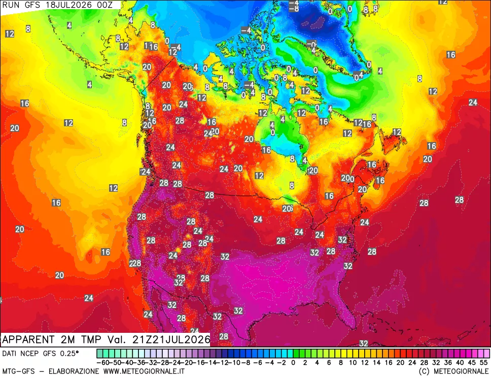 mappa Temp percepita