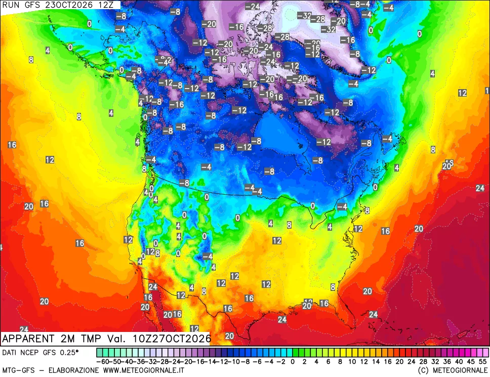 mappa Temp percepita
