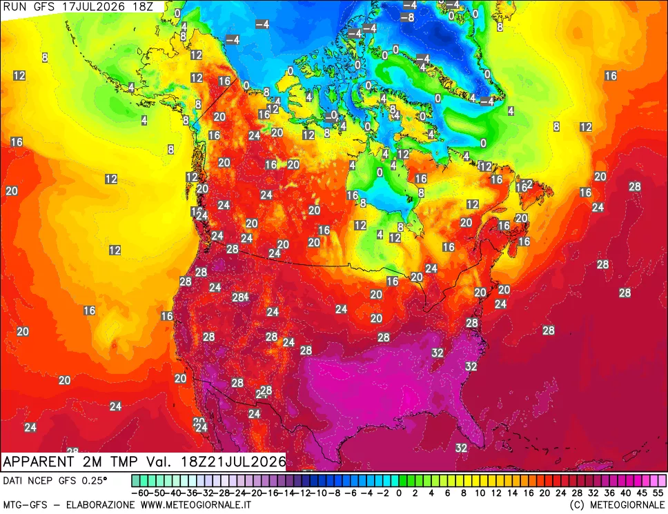 mappa Temp percepita