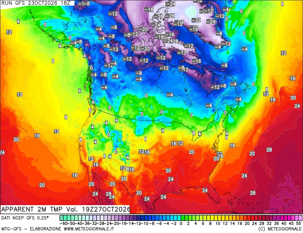 mappa Temp percepita