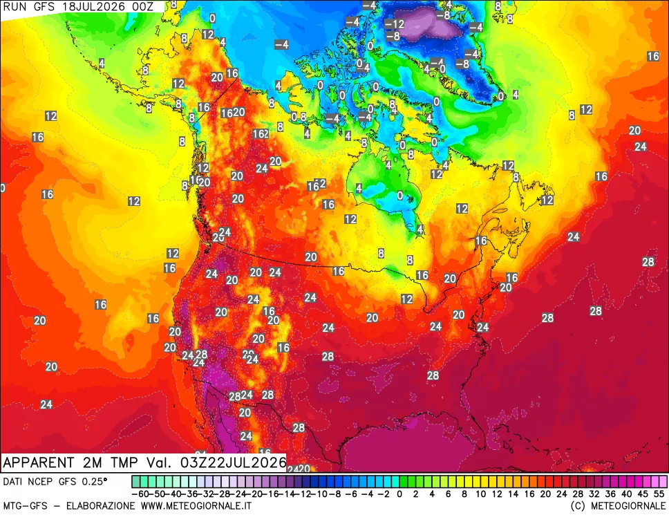 mappa Temp percepita