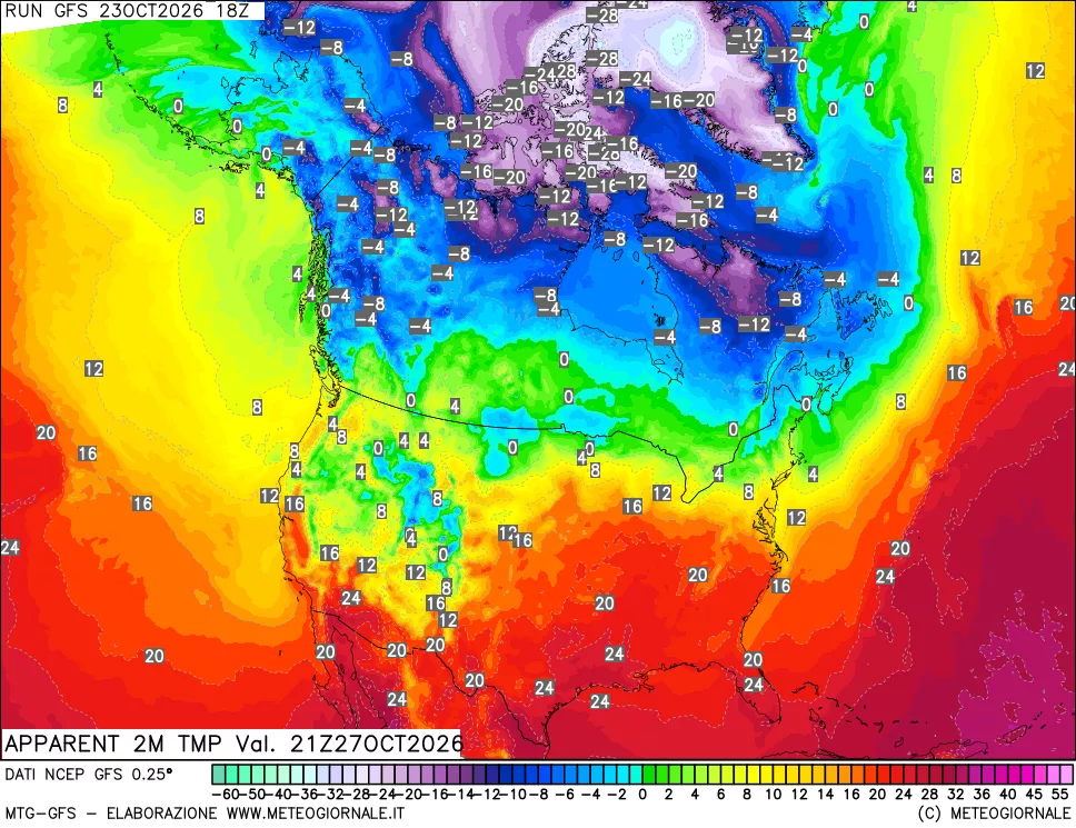 mappa Temp percepita