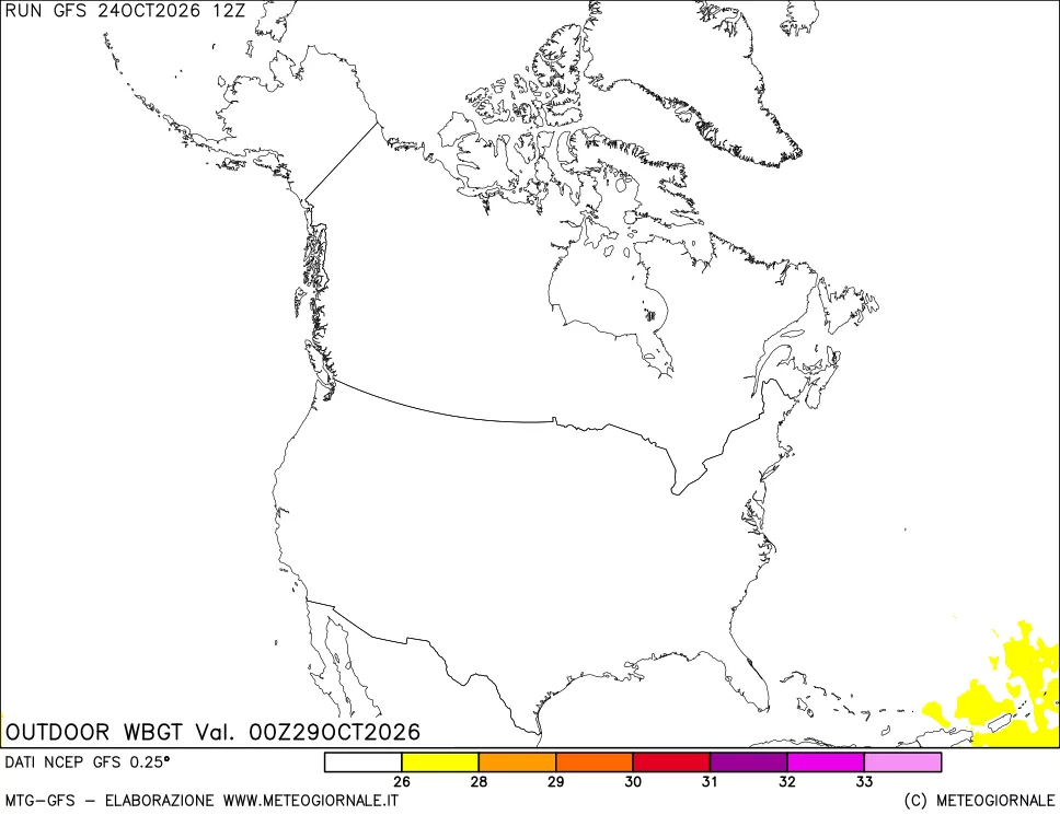 mappa Outdoor Wet Bulb Globe Temperature